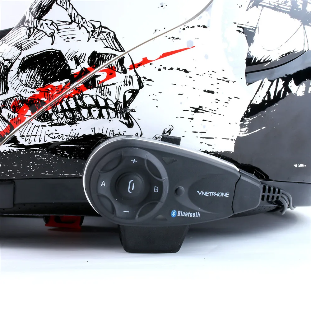 VNETPHONE V5 Интерком мотоциклетный шлем интерфон Bluetooth гарнитура 1200 м полная