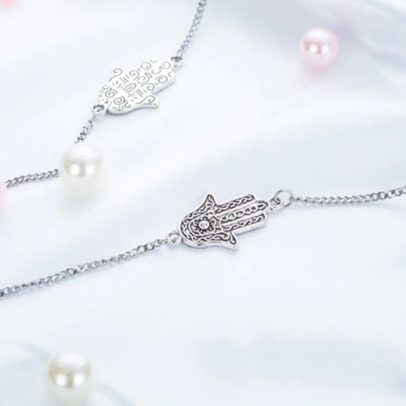 Lolita Vintage Eyeglass Chains Silver Hand Shape Anti-slip Eyewear Around Neck Sunglasses Chain Glasses Accessories | Аксессуары для
