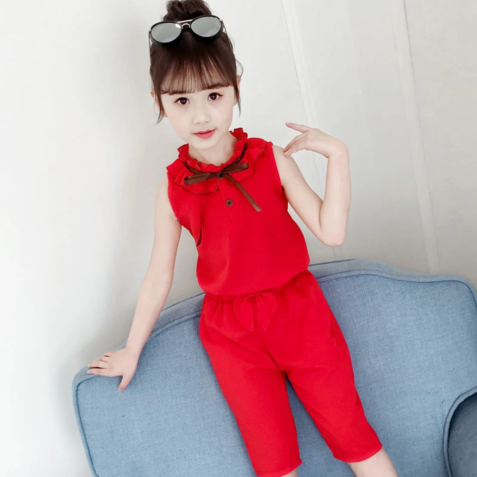 2T 3T 4 6 7 9 12 Yrs Cute Sweet Streetwear Outfits Toddler Kids Baby Girls Clothes Set Summer Tops Short Pants 2 Pieces Sets | Мать и
