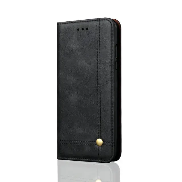 Черный 5,71 ''для huawei Y5 чехол AMN-LX1 Funda huawei Y5 откидная крышка Роскошный Ретро кошелек для huawei Y5() AMN-LX9 AMN LX2 - Цвет: Черный