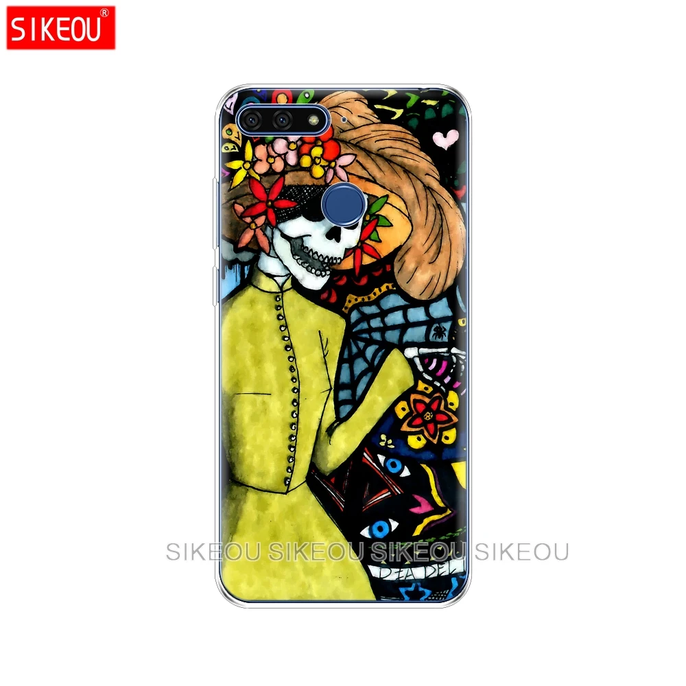 Силиконовый чехол для телефона Huawei Honor 7A PRO 7C Y5 Y6 Y7 Y9 2017 2018 Prime Мягкий ТПУ защитный с