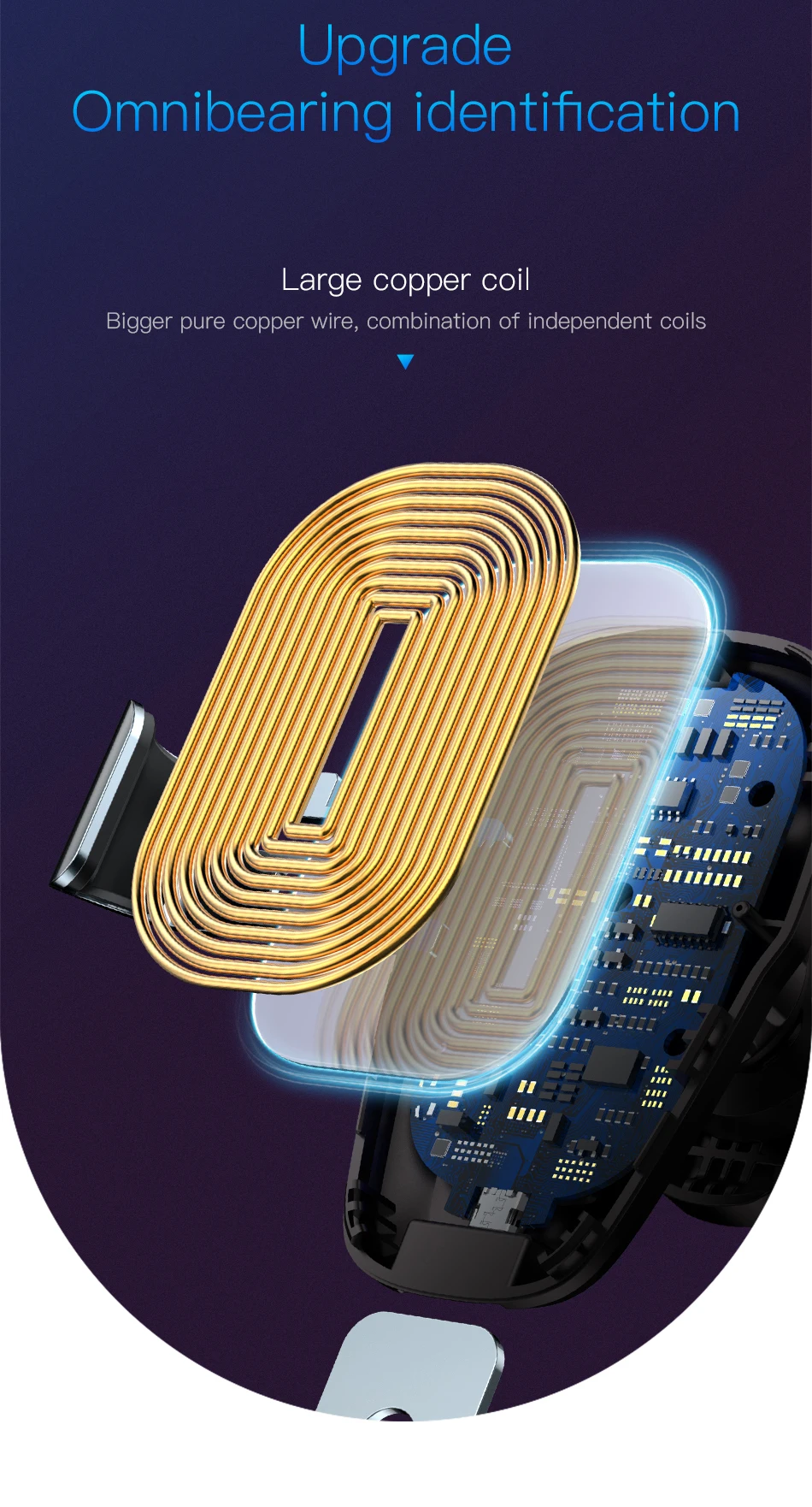 Baseus Qi Беспроводное зарядное устройство для автомобиля держатель для iPhone X 8 samsung S9 плюс мобильный телефон подставка держатель Air Vent Автомобильный держатель телефона