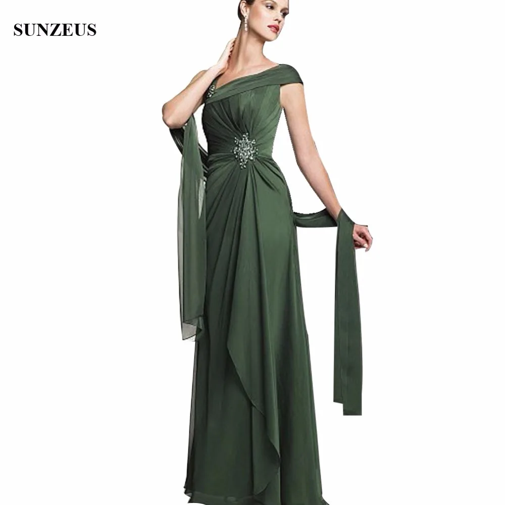 

New Arrival Chiffon Mother Of The Bride Dresses Formal Evening Gowns Long Groom Mother Party Dress Women CM0113