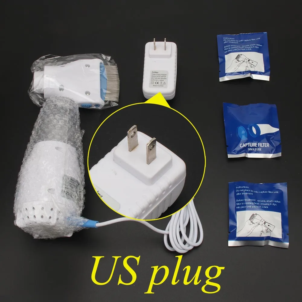 US plug Гребень Lice Электрический Безопасный Kill Pets собаки кошки Louse Cootie фигура peigne a poux электрик piojos electrico - Цвет: US plug