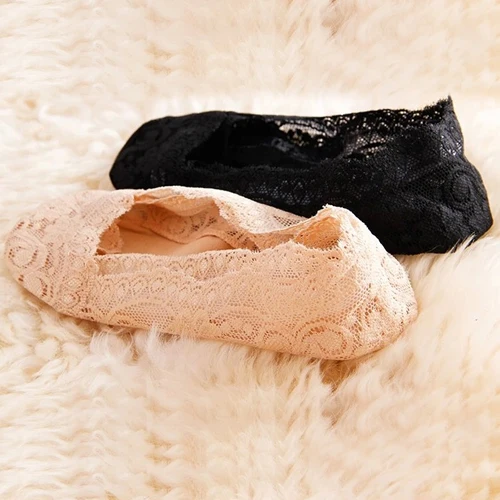 

Hot Fashion Cotton Lace Antiskid Invisible Liner Low Cut Women's Socks 8OND