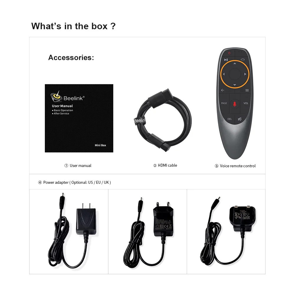Beelink GT1 A ТВ приставка Amlogic S912 Android 7 1 Голосовое управление 3 ГБ 32 2 4G 5G WIFI HD 0 4K