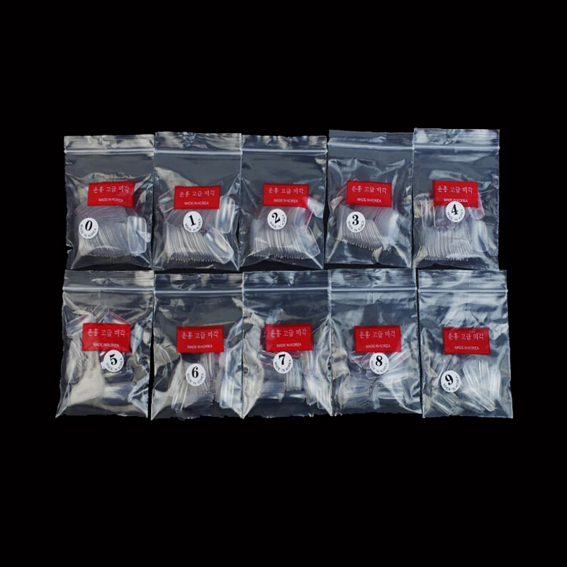 500 шт X10Bags прозрачный поддельный французский дизайн ногтей Советы УФ гель