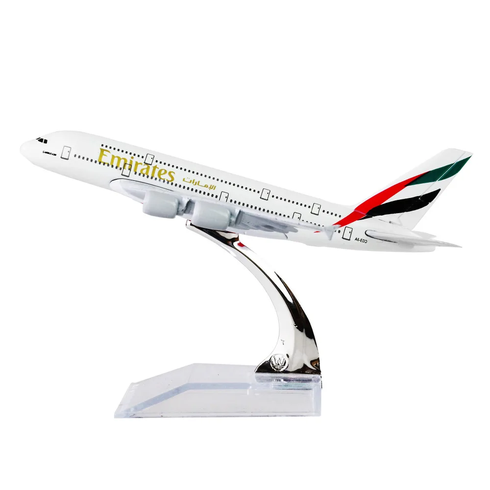 Авиаперелет ОАЭ A380 16 см металлические модели самолётов детский подарок на день