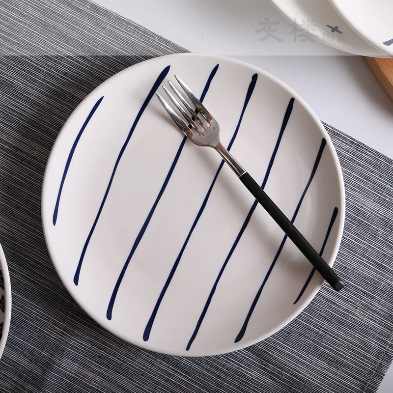 8 дюймовые обеденные тарелки в скандинавском современном минималистическом