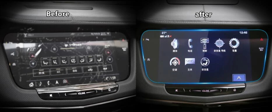 

Car Tempered Glass GPS Navigation Screen Guard Protective Film LCD Screen Sticker For CADILLAC CT6 2019 Accessories