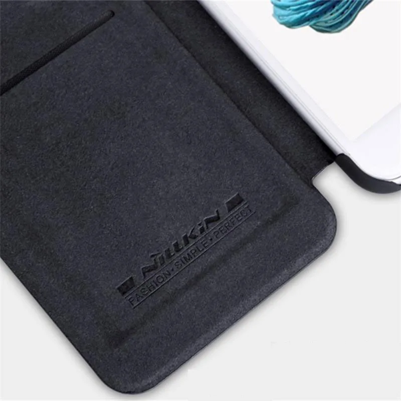 Чехол книжка Nillkin Qin для iphone 7 8 + PLUS винтажный кожаный чехол с карманом карт сумки