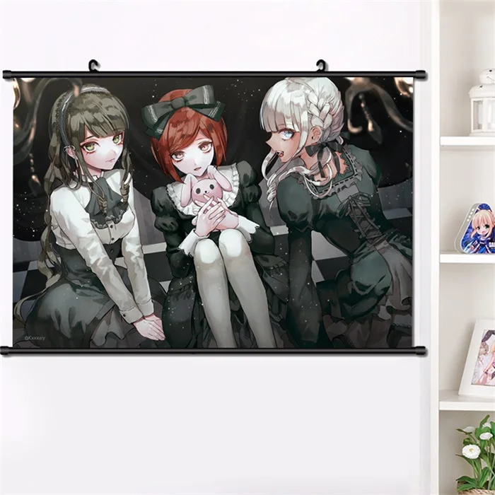 E Аниме Danganronpa V3 ouma kokichi Nanami ChiaKi настенный Свиток Плакат манга настенные подвесные плакаты модное украшение дома 40*60 см - Цвет: E