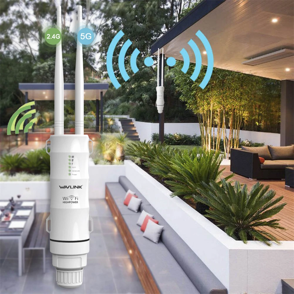 Высокая мощность открытый Всепогодный CPE/wifi удлинитель/точка доступа/маршрутизатор/WISP 2,4 ГГц 150 Мбит/с 5 ГГц 433 Мбит/с двойная антенна wifi маршрутизатор