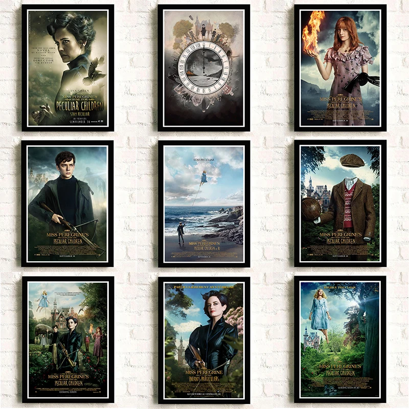 Постер с изображением дома для детей Miss Peregrine 42x30 см|Наклейки на стену| |