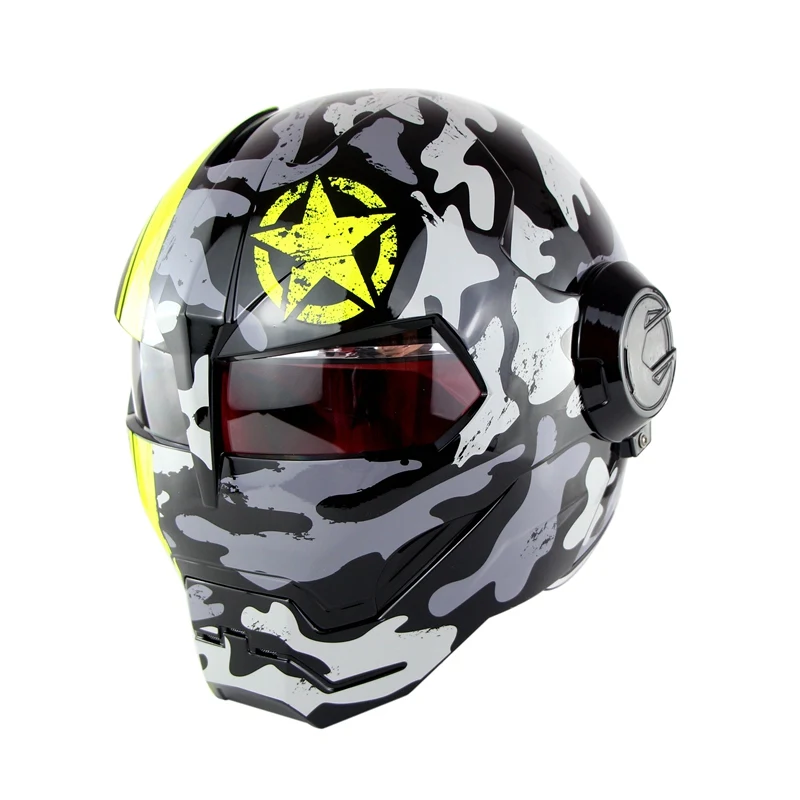 (1 шт. и 13 цветов) Новое поступление Железный человек откидной шлем ABS Casque Casco Capacete