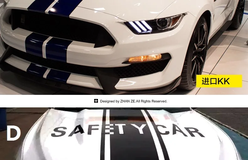 Наклейки для Ford Mustang 2015-2016 из модифицированного углеродного волокна | Автомобили