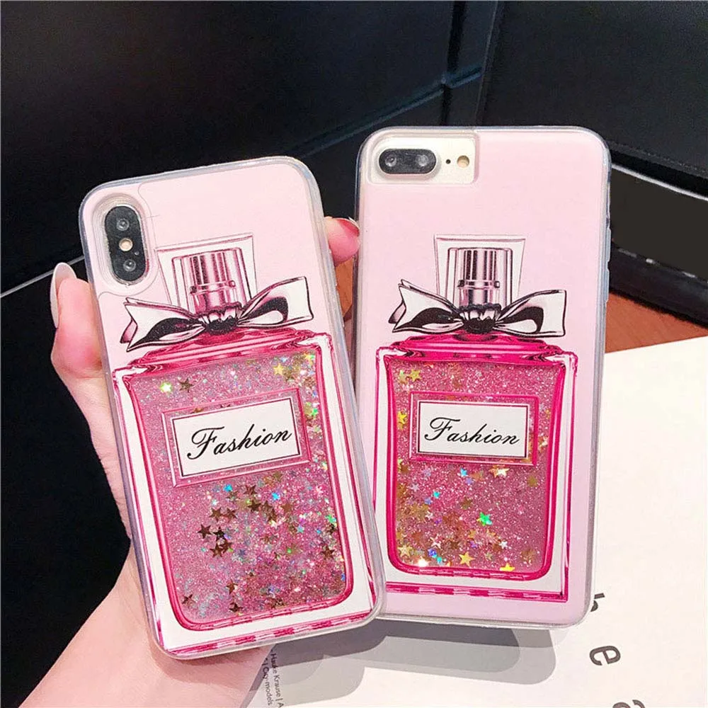 KISSCASE Quicksand Phone Case For Huawei P20 P30 Pro P10 Mate 10 20 Perfume Bottle Cases Funda Honor 9 8X Back Cover |