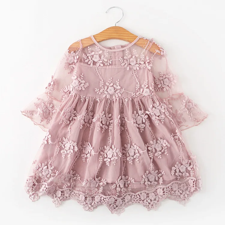 Детские платья элегантное платье для девочек с длинными рукавами детские