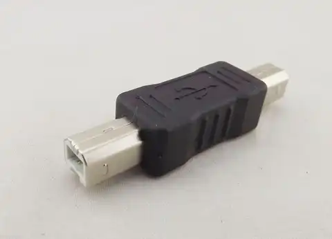 1 шт., адаптер-конвертер USB 2,0 Type B папа-USB B папа для принтера