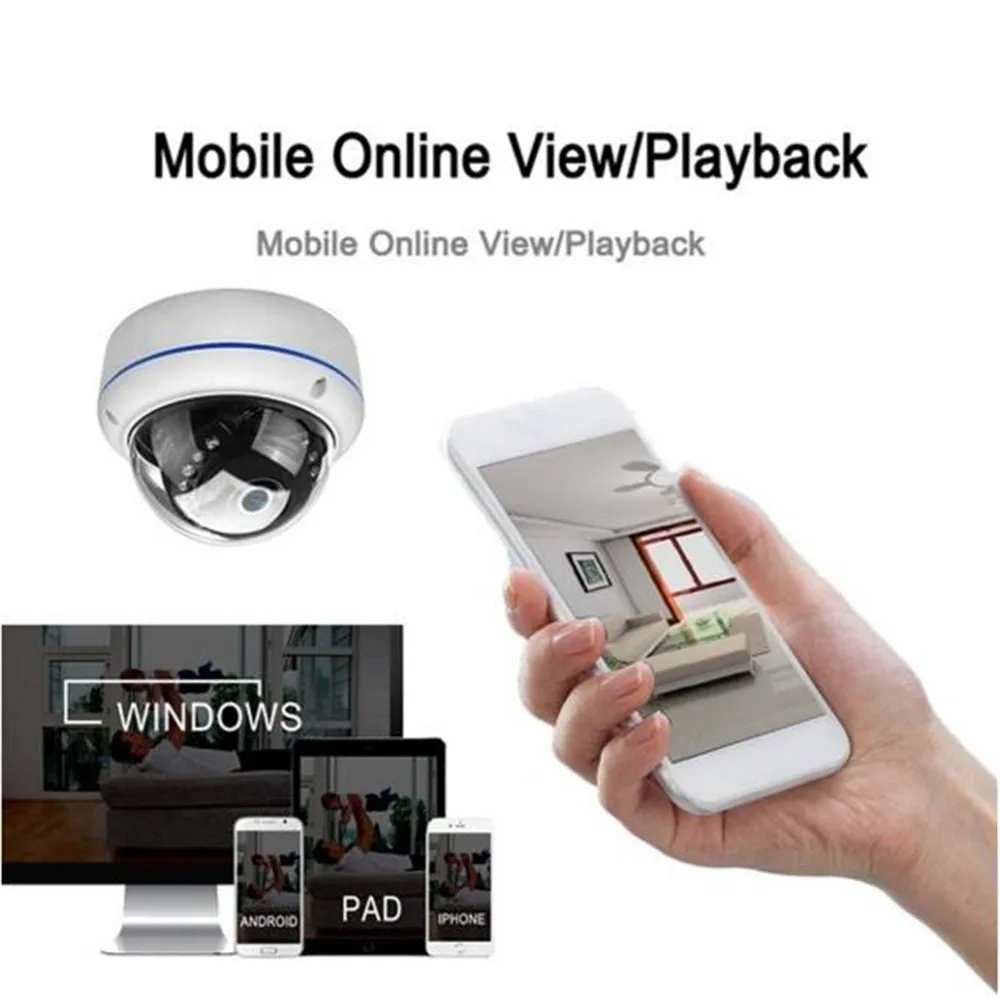 HD 1080P WiFi купольная ip камера Обнаружение движения инфракрасное ночное видение