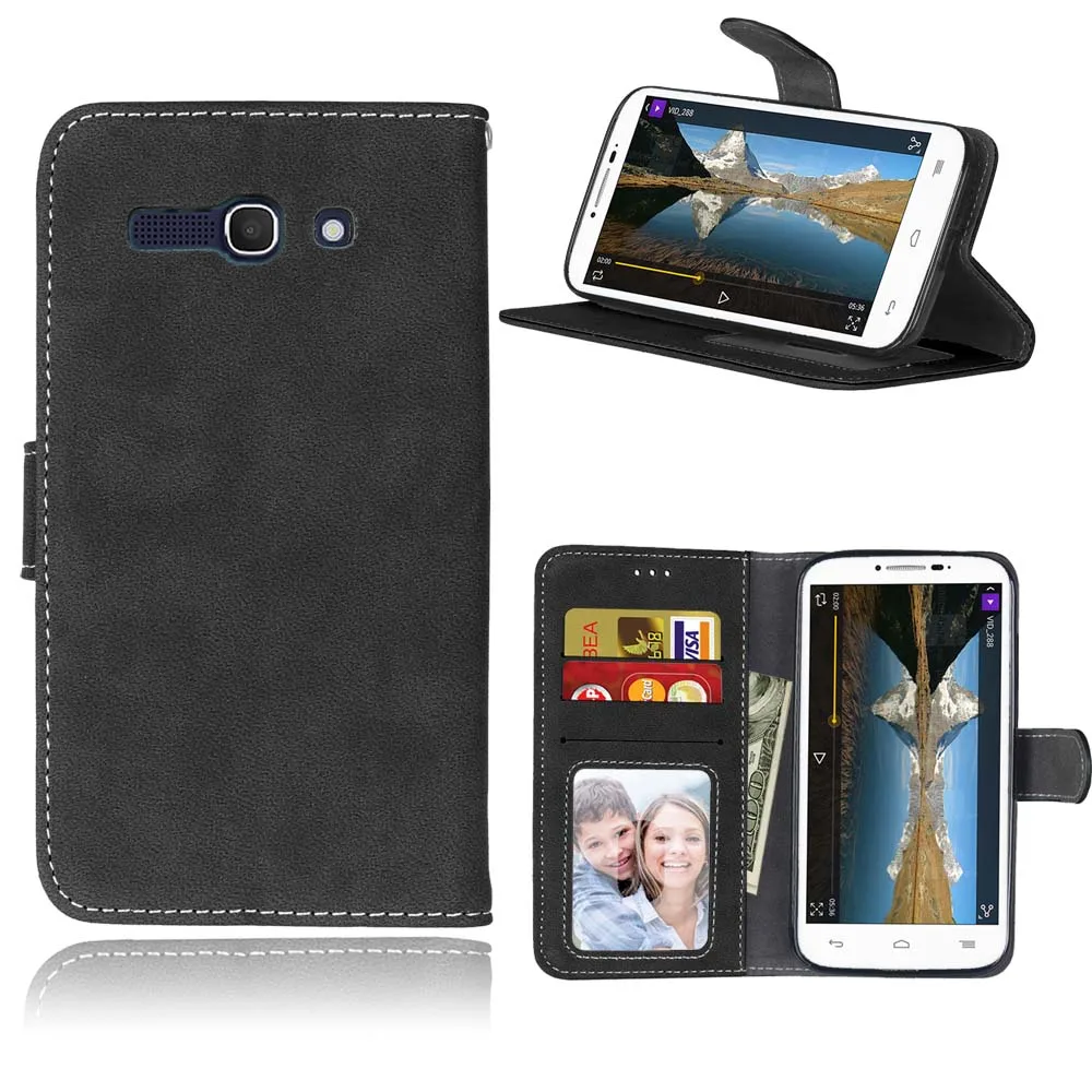 Black Роскошный чехол для Alcatel One Touch Pop C9 чехол Ретро кошелек из искусственной кожи чехол откидная крышка для Alcatel Onetouch Pop C9 7047D 7047A C9 - Цвет: Black