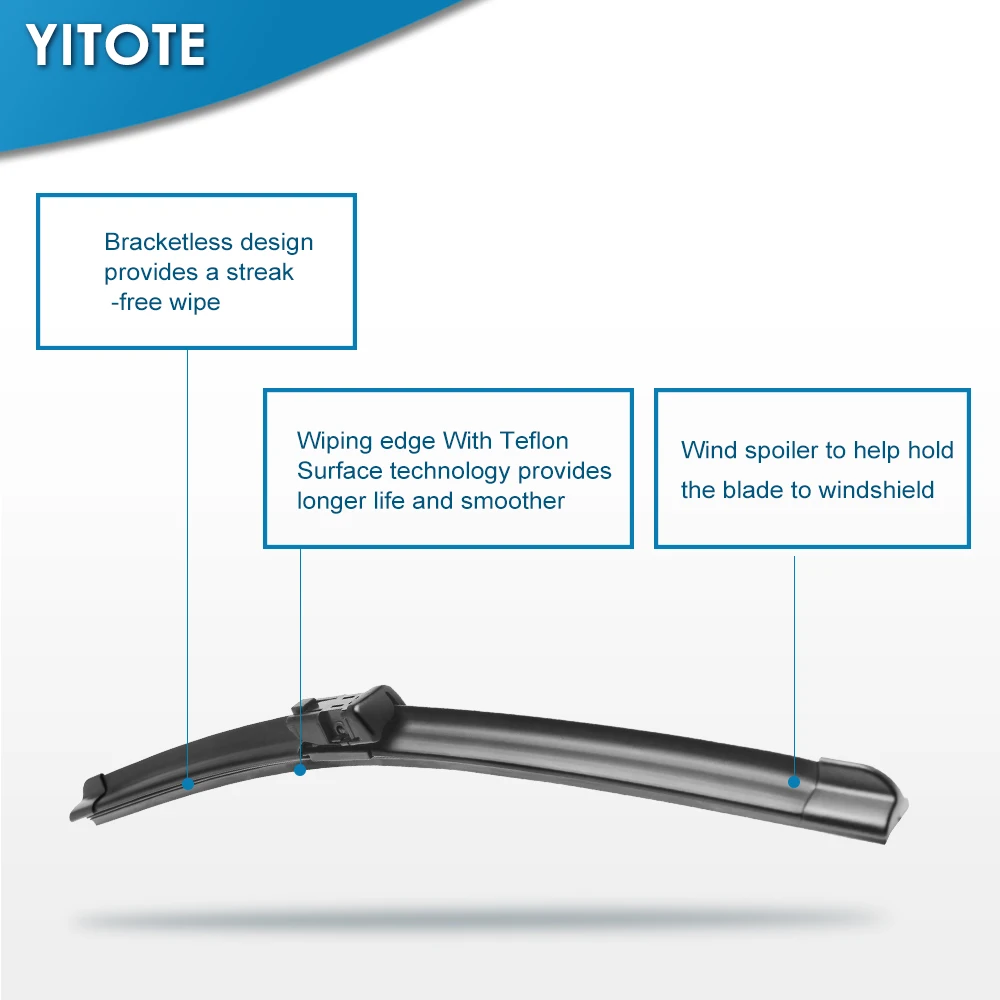 Щетки стеклоочистителя YITOTE для Land Rover Range Evoque Fit 2011 2012 2013 2014 2015 2016