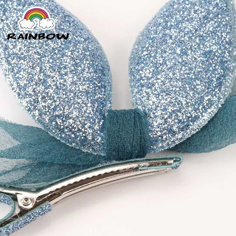 1pcs/set Fashion Cartoon Shining Rabbit Ear Star Bowknot Hairpins Children Girls Hair Clip Handmade Barrettes Accessory Headwear |