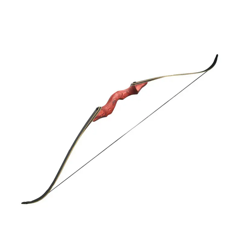 45lbs Bow 60 дюймов 30-60lbs стрельба из лука изогнутый лук черный охотник охотничий лук ламинация лук конечности правая/левая рука открытый стрельба аксессуары - Цвет: 45lbs Bow