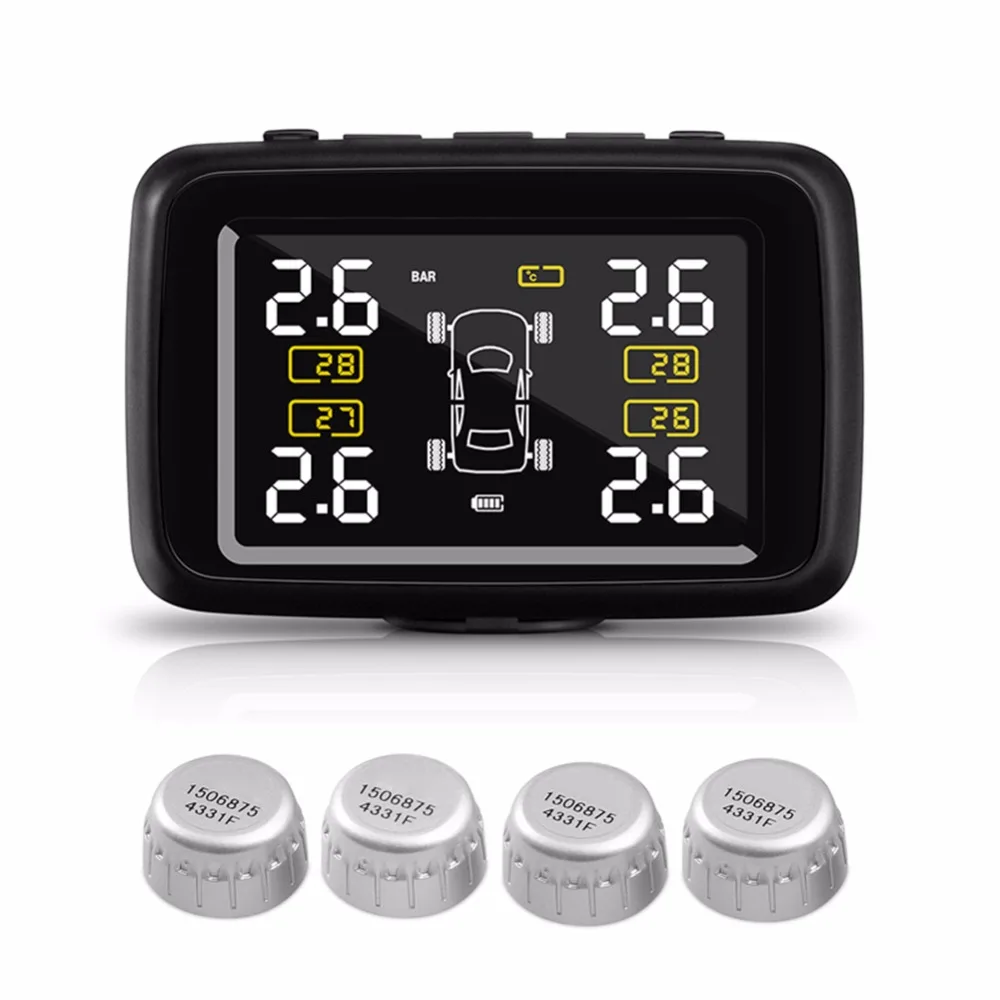 2017 U901 автомобильный беспроводной TPMS система контроля давления в шинах с 4