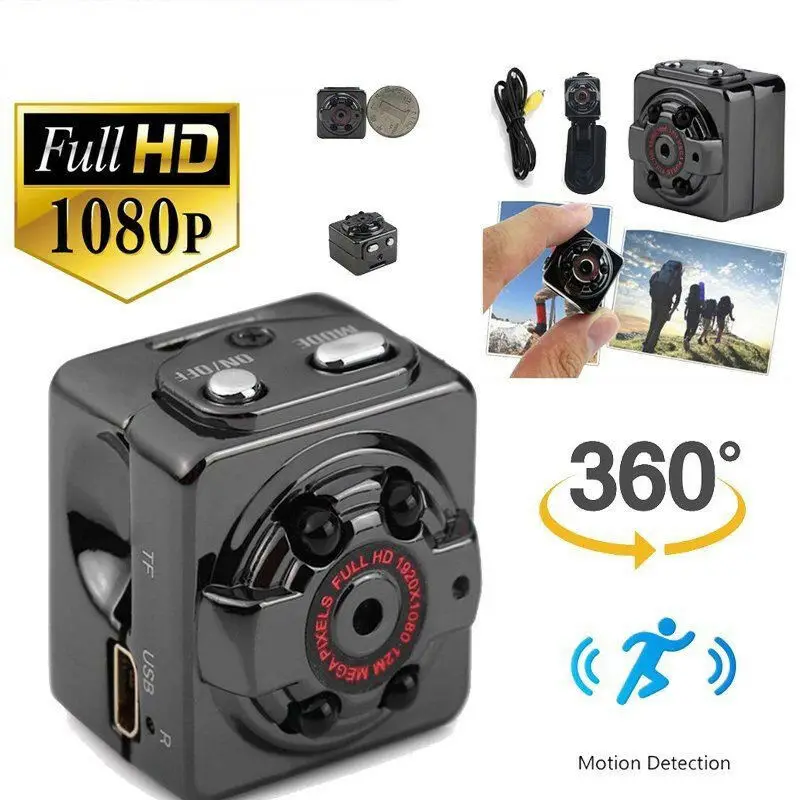 

4GB Card+Mini 1080P FULL HD Camera Night Vision Motion Detection Video Cam