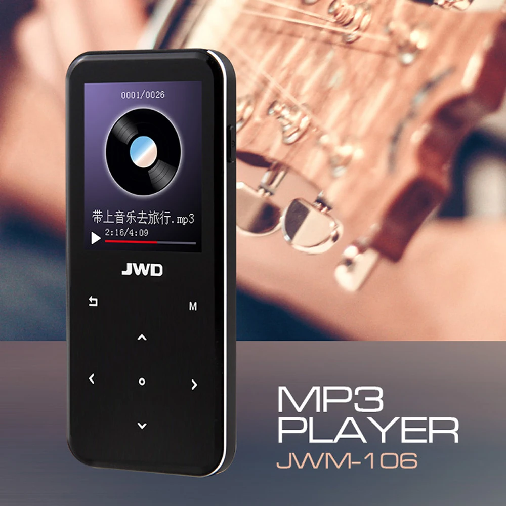 JWD 8 ГБ MP3 музыкальный плеер JWM-106 Bluetooth Loseless FLAC аудио плеер FM радио Запись голоса w/дюймов экран Поддержка TF