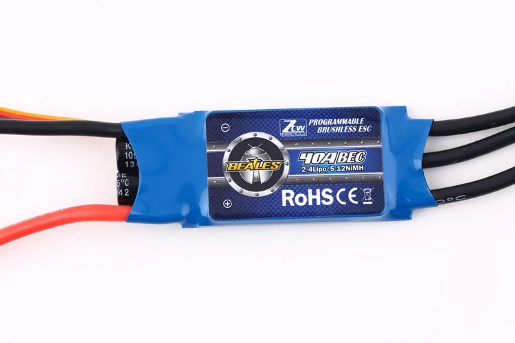 4 шт./партия ZTW Beatle серии AL 20A 30A 40A ESC 5 V/3A BEC для 400 500 класса с фиксированным крылом|40a