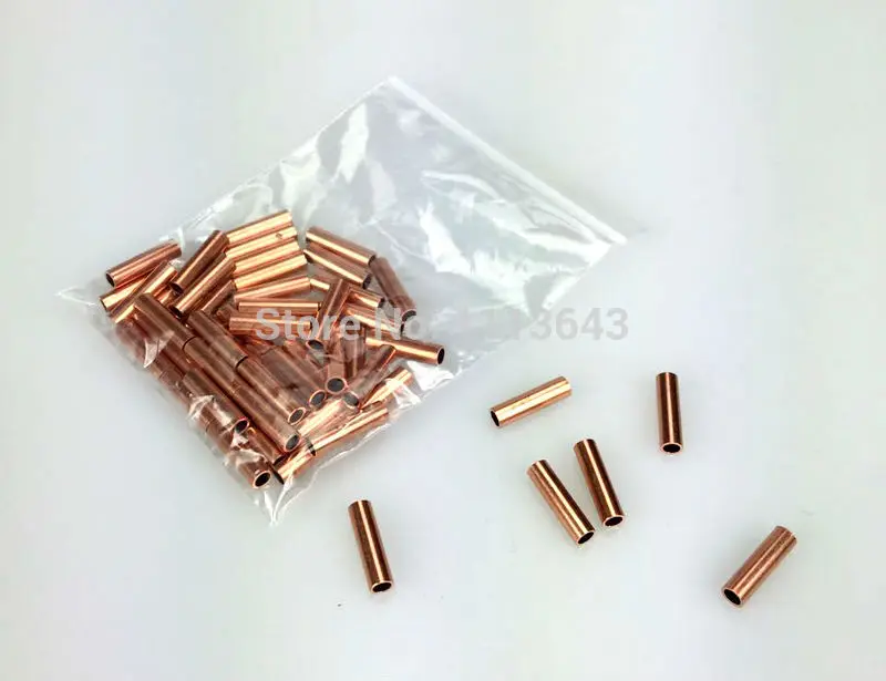 Медная трубка 100 шт для соединения провода из углеродного волокна|copper tube terminal