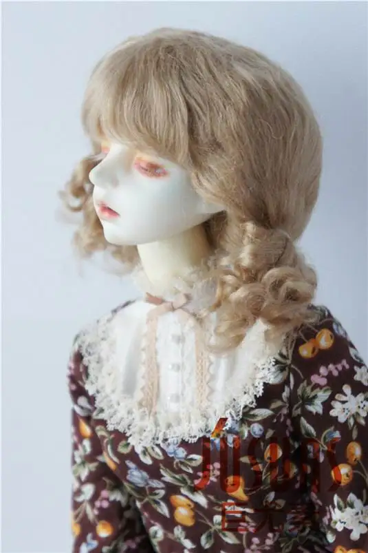 JD294 1/3 21-23 см SD мохер BJD парики Детские Twintail парик для куклы мохеровый 8-9 дюймов куклы аксессуары