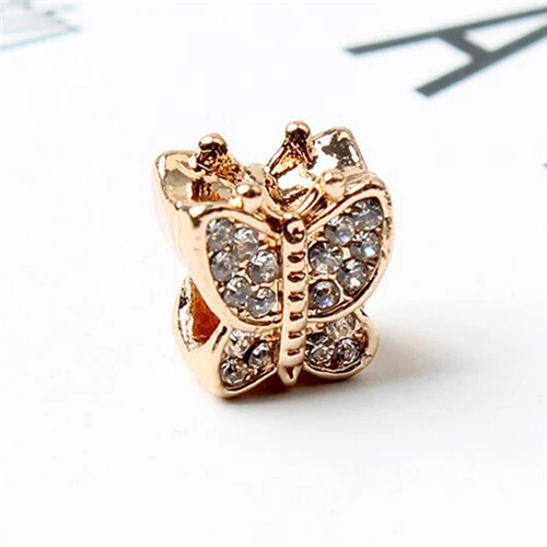 Роскошные красочные маленькая эмаль собака сплава бусины Макси сердца цветы