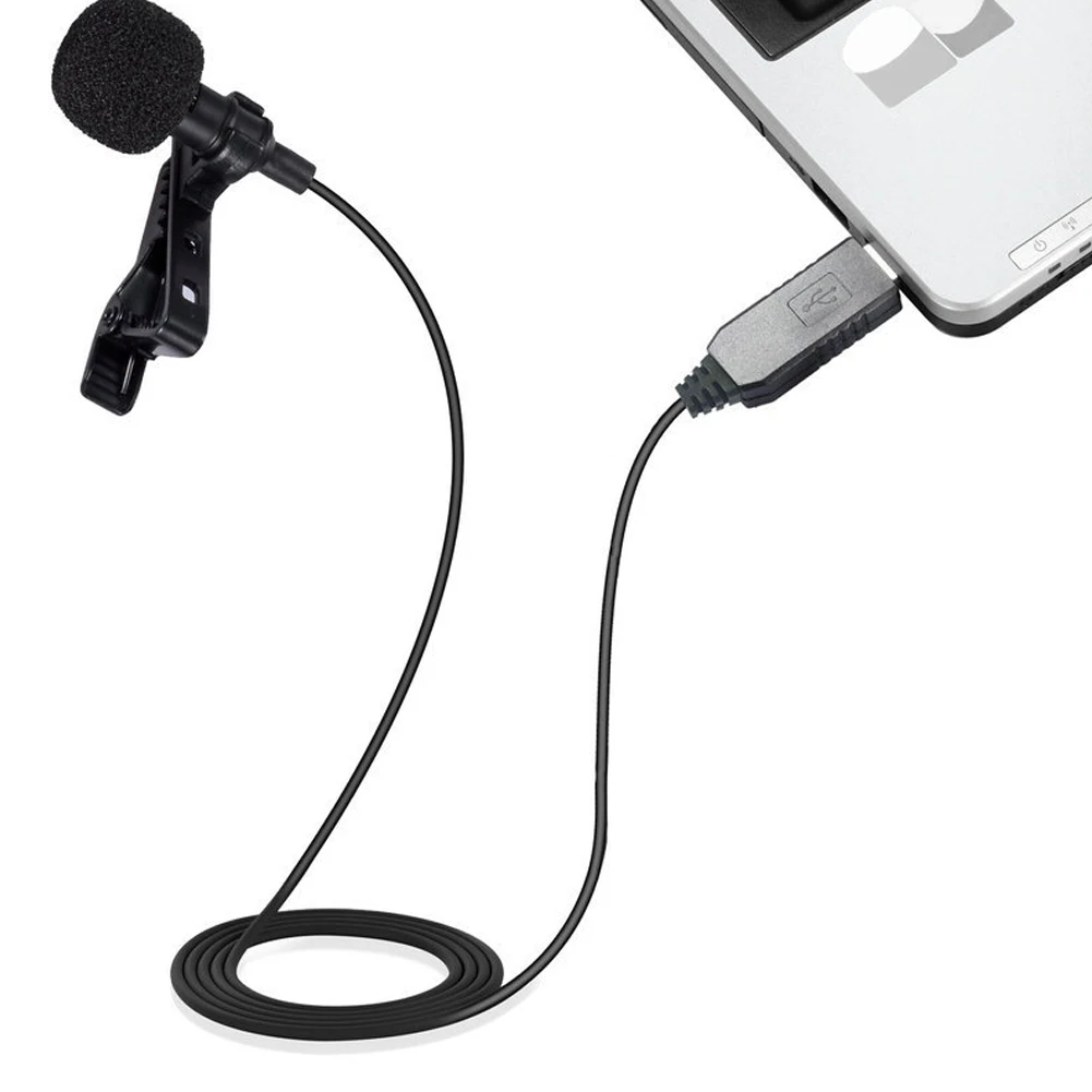 Lavalier Mini Durable Laptop Portable USB Microphone Video Recording Lightweight Skype Clip-on | Электроника