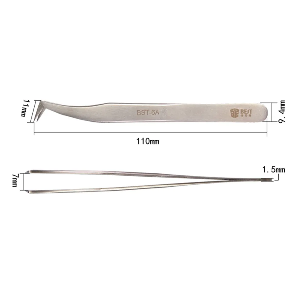 6A щипцы для ресниц из нержавеющей стали антистатические объемные сверхтвердые