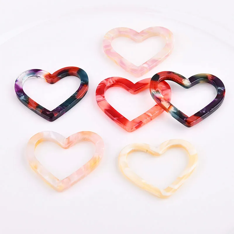 Серьги с персиковым сердцем из уксусной кислоты сделай сам Подвесные серьги