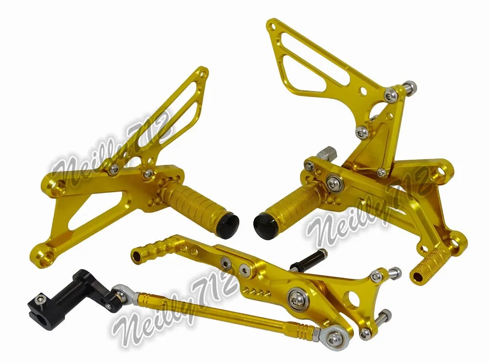 CNC регулируемый Rider Сзади наборы для ухода за кожей Rearset подставка для ног, ухода за кожей ног колышки для Triumph Daytona 675 R 2006 2007 2008 2009 2010 2011 2012