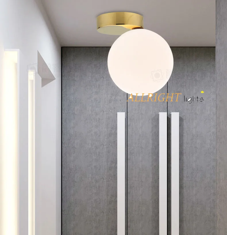 LED round glass indoor wall lamp For home interior lighting Living room decoration sconce | Лампы и освещение