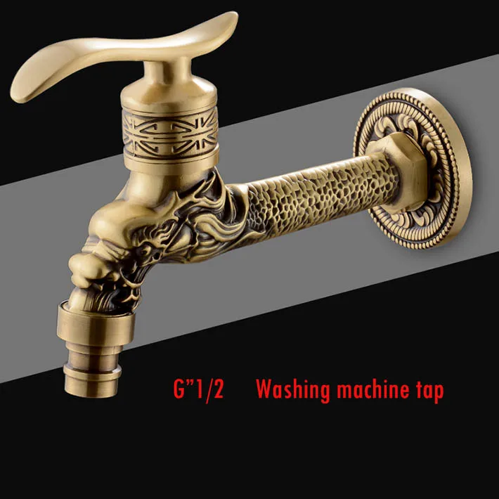 Бразильский стиль античная бронза дракон кран в форме животных для сада