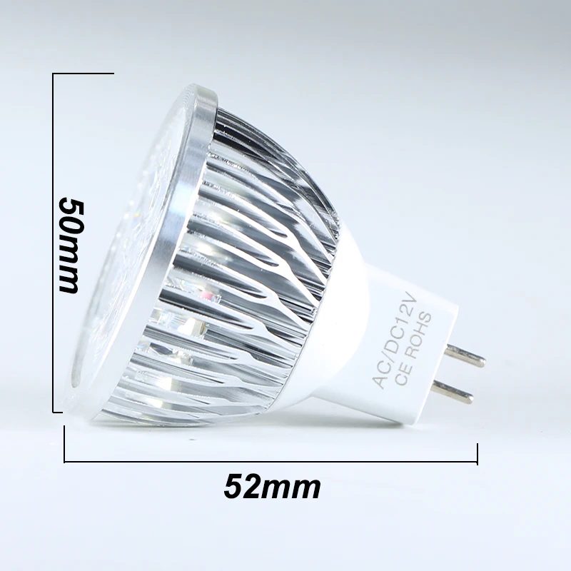 Точечный светильник Viewi 5x lamba MR16 4 Вт 3000 К 6000 ac dc 12 В 24 в супер яркая домашняя лампа