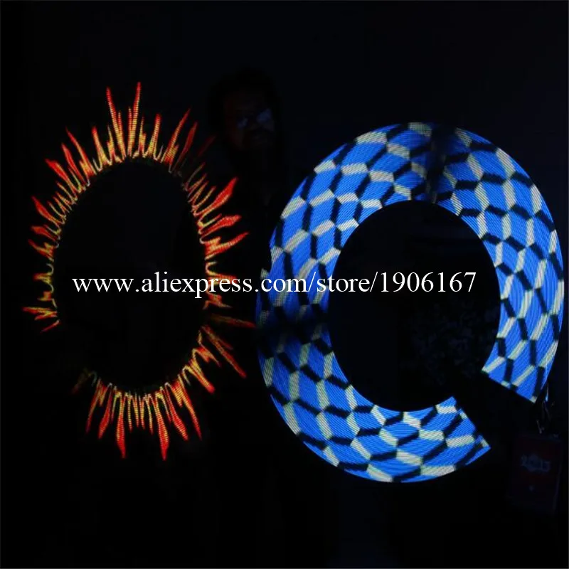 Полноцветные 30 пикселей светодиодный POI магические палочки программируемый