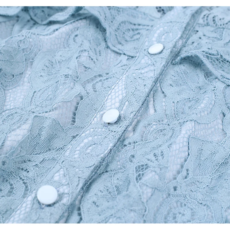 Женское длинное шифоновое платье рубашка элегантное винтажное кружевное с