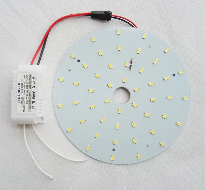 Производитель 2 года гарантии DIY наборы Круглый 15 Вт светодиодный диск панели светодиодный techo Доска круглая Светодиодная лампа = 30 Вт 2D трубка поверхностного монтажа