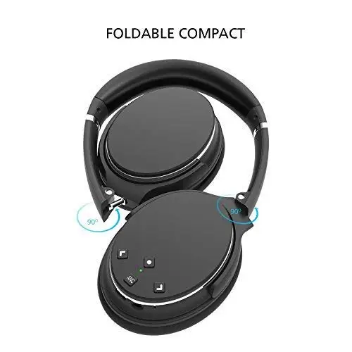 Bluetooth наушники с активным шумоподавлением складные микрофоном|Наушники и