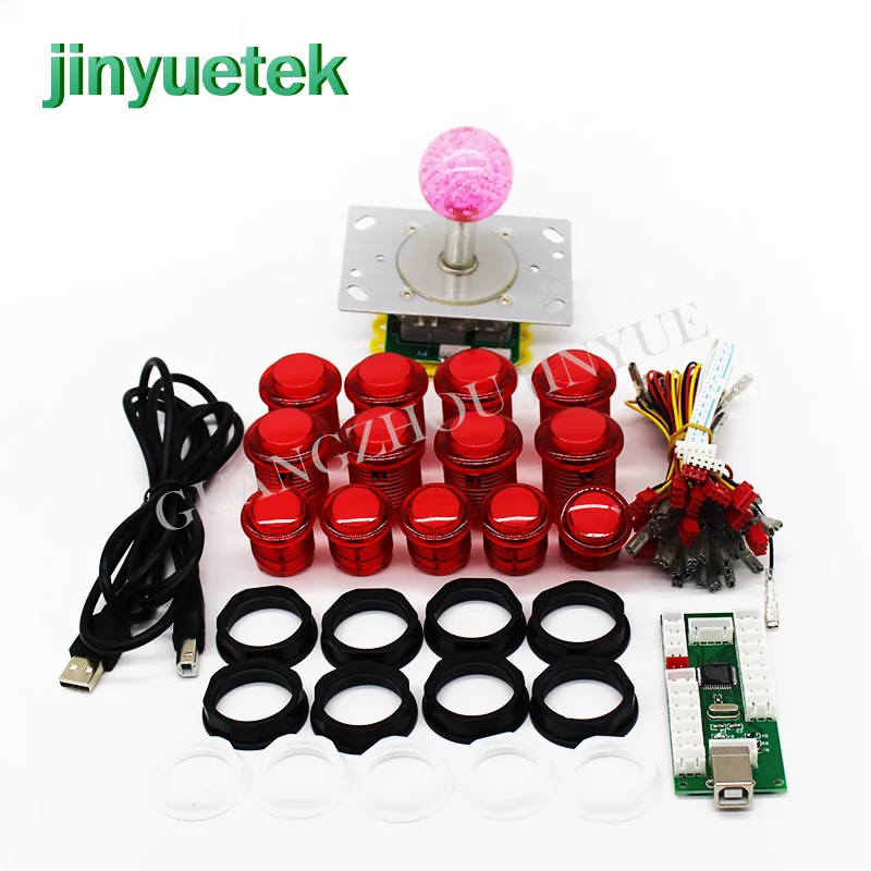 Быстрая доставка Фабрика raspberry pi 3 комплекта botones джойстик diy аркадный набор led