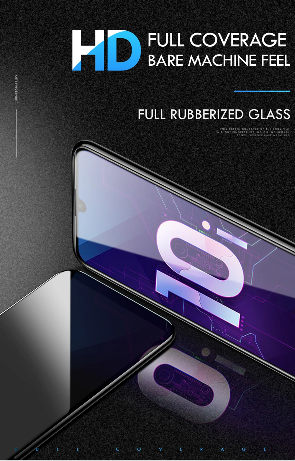Закаленное стекло для huawei Honor 10i 20i 8S 8A 8C 8X MAX, защита переднего экрана для Y5 Y6 Y7 Pro Y9 P Smart, пленка на весь экран