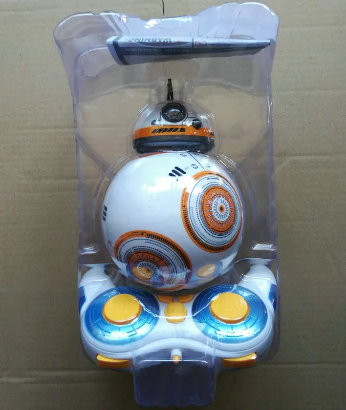 Звездные войны 15 см RC BB-8 робот Звездные войны 2,4G пульт дистанционного управления BB8 робот Интеллектуальный маленький шар экшн-фигурка игрушки Рождественский подарок - Цвет: Белый