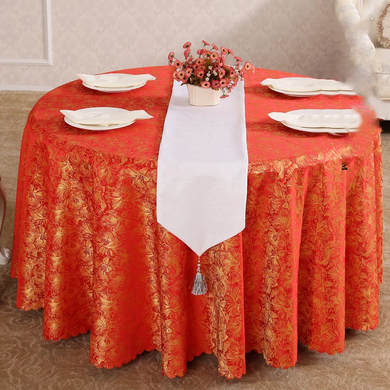 Высококачественная круглая скатерть в европейском стиле с цветочным рисунком